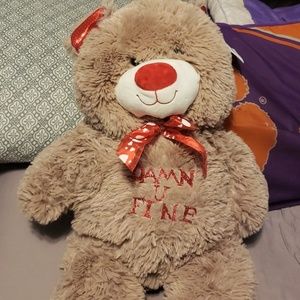 Valentines Teddy Bear"Damn U Fine"